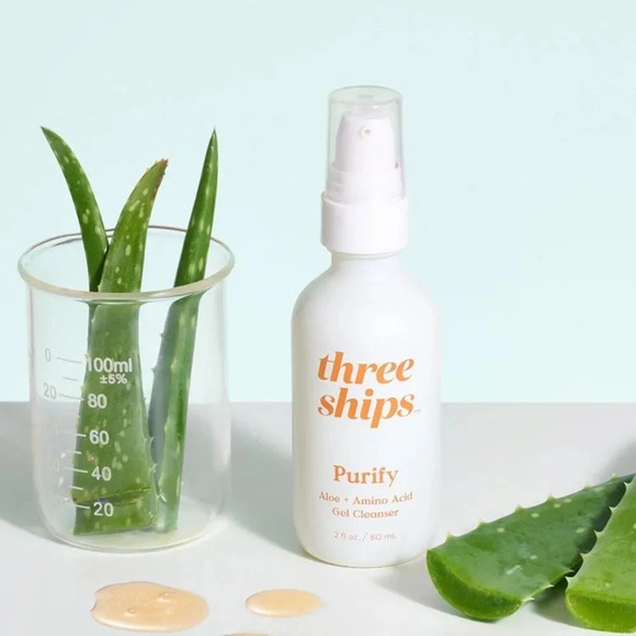 Three Ships Purify Aloe+Amino Acid Cleanser 0.5 oz - Picture 8 of 10